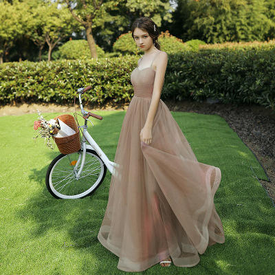 Off-shoulder Bridesmaid Dresses Casual Simple Sashes