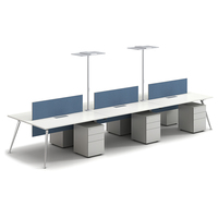 Système de poste de travail de cabine de bureau de centre d'appels modulaire