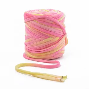 Campione gratuito spessa Super T Shirt filato di lana per tappeti cardati a mano tappeti buona Asia filato misto filato fantasia Super Wash poliestere - Product Image 5