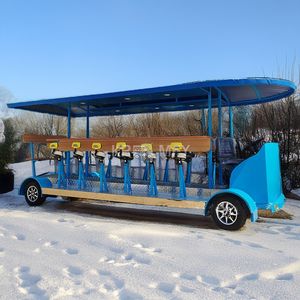 Vélo électrique tandem à une vitesse avec fourche en acier et frein à disque, pédale ordinaire - Disponible à la vente - Product Image 6