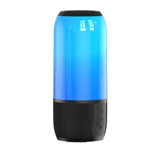 贝塔彩色RGB无线扬声器带彩色发光二极管灯便携式户外扬声器派对屋发光二极管蓝牙扬声器贝塔