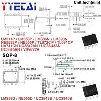10 PCS Viper22 NE5532 LM358 74HC595 CD4017 CD4011 TL072 TL074 TL494 LM386 NE555 Circuito Integrado IC Chip Controlador de Motor DIP