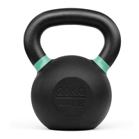 Kettlebell de compétition en fonte, revêtement vinyle pulvérisé, pour entraînement de force et de gravité en salle de sport, avec logo personnalisé, pour le sport