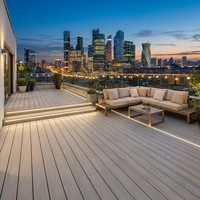 Revêtement de terrasse WPC extérieur traditionnel 3D gaufré, imperméable, antidérapant et écologique |   Bois massif composite plastique personnalisable