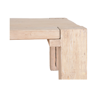 Mesa de Centro Cuadrada de Madera Maciza Rústica Vintage al por Mayor, Diseño Moderno para el Hogar, Muebles para Sala de Estar