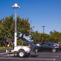 Sistema de Cámara CCTV Móvil de Seguridad Solar para Remolque, 5G HD, Zoom Óptico 25X, Mástil Hidráulico de 4-9M, IP65 Impermeable, Monitoreo Exterior