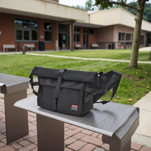 MACKAR Riñonera Unisex de Nailon Impermeable con Forma de Almohada, con Cierre de Cremallera, Moderna Riñonera para <span class=keywords><strong>Ciclismo</strong></span> - Product Image 1