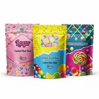 Sacchetti in Mylar di Plastica per Alimenti, a Prova di Odore e Resistenti ai Bambini, con Chiusura a Zip, Servizio di Stampa Personalizzata per Integratori Naturali in Gommose