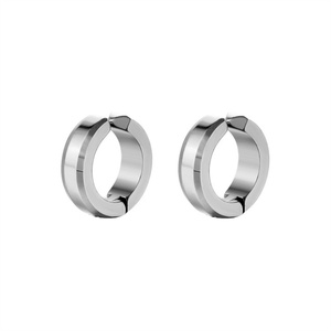Boucles d'oreilles clipsables en acier inoxydable plaqué or 18 carats, style punk rock, bijoux hip hop délicats - Product Image 6