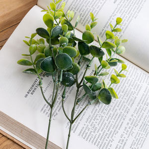 زهرة محاكاة الرياح من الأوكالبتوس أحادي الشركة المصنعة للزفاف عبر الحدود بالجملة أوراق قرن الوعل الغزلان - Product Image 2