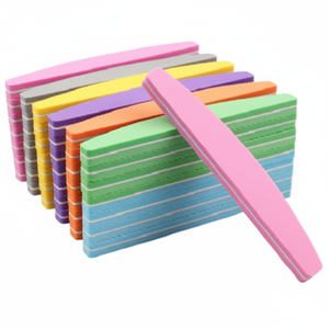 Limes à ongles JingDai Rainbow Zebra, lot de 10, personnalisables avec logo, pour manucure et pédicure, en métal et verre - Product Image 2