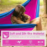 Tragbare Hängematte aus Nylon aus Fallschirm-Nylon für Camping im Freien