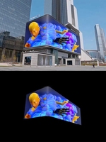 Extérieur étanche grand plein couleur oeil nu 3D grand écran LED affichage CBD centre commercial carré HD 3D écran géant