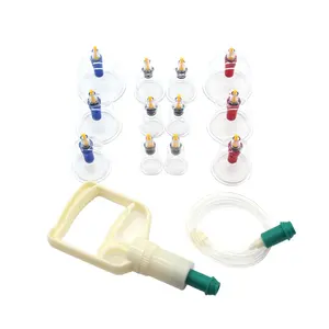 FULI bicchieri singoli in plastica di vendita calda Hijama Vacuum Cupping Therapy Massage Set di coppettazione Hijama trasparente - Product Image 1