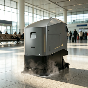 Auto water refill intelligent cleaning machine continuous operation no frequent tank change for large space clean - Product Image 1