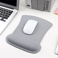 Tapis de souris ergonomique en mousse, rectangulaire irrégulier, avec repose-poignet résistant à l'eau, motif dessin animé coloré, logo personnalisé, prix d'usine