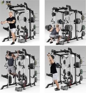 Rak Power Smith Multi-Fungsi SK untuk Peralatan Gym Rumah/Komersial, Mesin Smith Multi-Fungsi untuk Latihan Kaki dan Angkat Beban - Product Image 3
