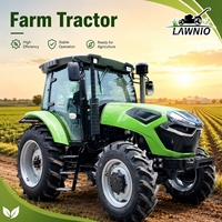 Tracteur LAWNIO à 6 cylindres avec plusieurs configurations et accessoires disponibles, prise de force à double vitesse pour le semis, 4 roues motrices