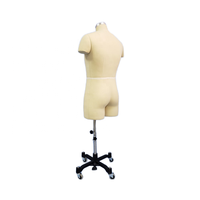 Offre Spéciale taille européenne 42 robe en fibre de verre forme Mannequin homme demi-corps support Base pour costumes pour hommes fabrication de motifs
