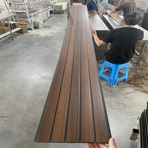 Chất lượng cao <span class=keywords><strong>PVC</strong></span> Bảng điều chỉnh hạt gỗ <span class=keywords><strong>PVC</strong></span> Trần Dải tấm Tường cho trang trí nội thất - Product Image 5