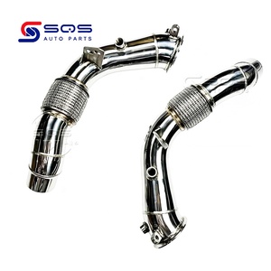 Tuyau d'échappement droit poli de haute qualité SQS OEM/ODM pour BMW F10 M5 F06 M6 – Tuyaux d'essai - Product Image 2