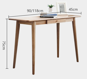 <span class=keywords><strong>Escritorio</strong></span> de Oficina Ecológico de Madera de Roble Maciza, Estilo Moderno y <span class=keywords><strong>Minimalista</strong></span>, con 1 Cajón, para Estudio, Precio Económico 2026 - Product Image 3