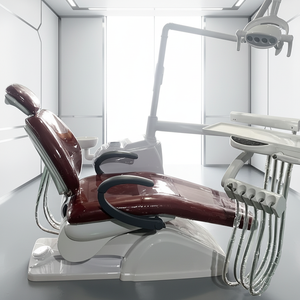 Hochwertige Zofine Z12 Elektrische Zahnarztstuhl-Einheit PU-Material Ergonomisches Design Integrierte Funktionen LED-Sensorlampe Niedrig Montiert - Product Image 1