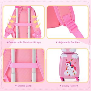 <span class=keywords><strong>Equipaje</strong></span> Infantil, <span class=keywords><strong>Mochila</strong></span> para Niños Pequeños de 13 Pulgadas, Maleta de Viaje con Ruedas de 18 Pulgadas, Juego de 2 Piezas de <span class=keywords><strong>Equipaje</strong></span> Rígido Ligero para Niños y Niñas - Product Image 3