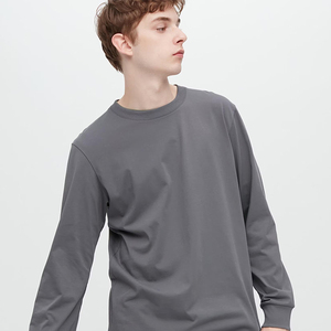 Hombres Camisetas de manga larga O-cuello Camiseta <span class=keywords><strong>Uni</strong></span> Couleur Cool De Sport Manche Longue a Pour Hommes Camiseta de manga larga personalizada - Product Image 3