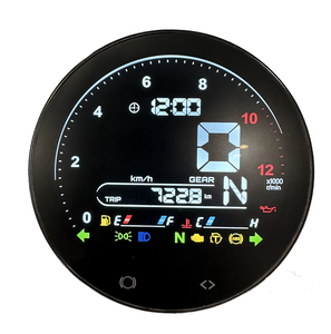 Nouveau compteur d'instrument LCD numérique tachymètre compteur de vitesse pour café Racer motos indicateur affichage sur compteur de moto - Product Image 1