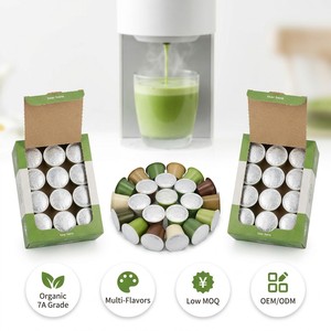 Capsules de Matcha Bio Premium 2g-8g compatibles avec les machines K-Cup, mouture fine, marque privée, vente en gros en vrac - Product Image 1