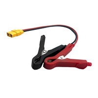Câble de démarrage rapide XT90 vers borne de batterie à courant élevé pour démarrage d'urgence automobile, compatible avec les systèmes solaires et les modèles RC