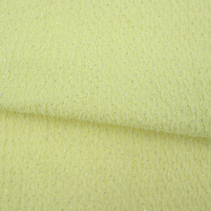 Tela de poliéster 100% arrugado con lentejuelas en relieve suizo Georgette metálico con poliéster en aerosol brillante para diseñadores de moda de lujo - Product Image 5