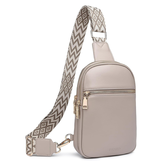 Anti Theft Small Sling Trendy RFID Signal Blocking Credit Card ID Card Travel Belt Purse Shoulder CrossBody Bag