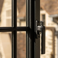 Ventanas Francesas Modernas con Marco de Aleación de Aluminio, Insonorizadas y Resistentes a Huracanes, con Doble Acristalamiento, Estándar AS2047