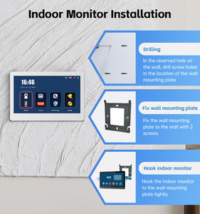 Système d'interphone vidéo IP Sharp à 2 boutons avec écran haute résolution 1024x600 pour une visualisation claire - Product Image 4