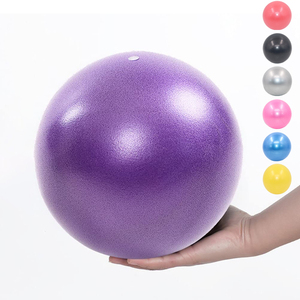 Pelota de Pilates Pequeña Antiexplosión para Gimnasio, Fitness, Yoga, Ejercicio, con Logotipo Personalizado, Negra, 25 cm - Product Image 1