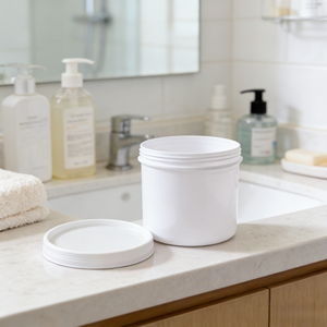 Secchio per Bevande in Plastica Riciclabile per Alimenti, Trasparente con Manico, Capacità 1L e 2.5L, Include Coperchio - Product Image 2