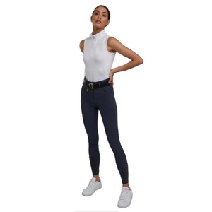 กางเกงขี่ม้าทรงสลิมฟิตเอวสูงผ้าเนื้อดีสำหรับผู้หญิง - Product Image 6