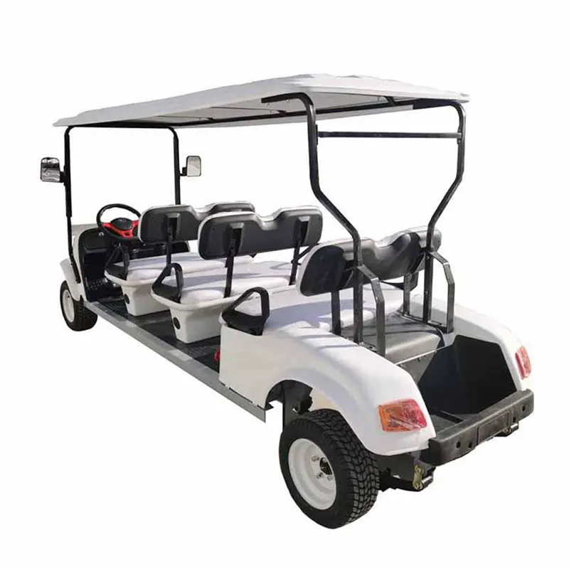 Elektrische Golf Club Car Winkelwagen 6 Seat Voor Outdoor Speeltuin