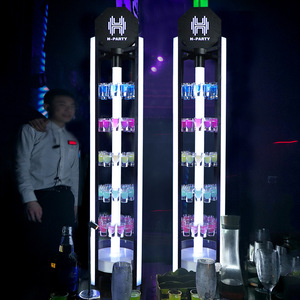 H-Party Rotating Cocktail Glass Holder 60 Hole Colorful Wine Rack For Bar KTV Party - Product Image 2