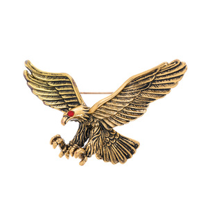 Broche Aigle Volant Vintage pour Hommes, Style Européen et Américain, Broche d'Animal à Ailes, Épingle pour Costume et Manteau, Accessoire de Mode - Product Image 2