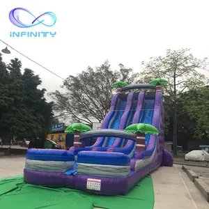 Waterglijbaan Zwembad Commerciële Opblaasbare Glijbaan Voor Kid Grote Goedkope Bounce Huis Jumper Bouncy Jump Kasteel Uitsmijter Grote China