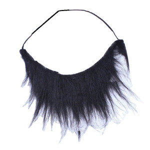 FANKASI Barba Negra de Poliéster, 2 Piezas, Accesorio de Disfraz para Fiesta de Halloween, Reutilizable - Product Image 5