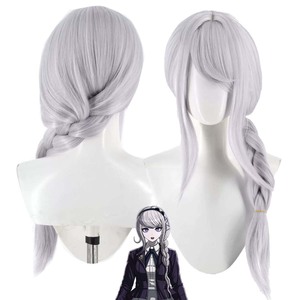 Perruque synthétique résistante à la chaleur pour femmes, style <span class=keywords><strong>cosplay</strong></span> Nozomi <span class=keywords><strong>Kirito</strong></span>, longue tresse grise et violette, GAHC-054 - Product Image 1