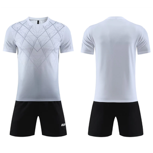Jersey Sepak Bola Berkualitas Terbaik 100% Poliester, Bernapas, Kerah V, Lengan Pendek, Desain Personalisasi dengan Teknik Scratch, Custom - Product Image 3