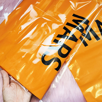 Sacs postaux orange personnalisés enveloppe d'emballage résistante en plastique paquet de livraison de taille personnalisée chaussures et vêtements imperméables