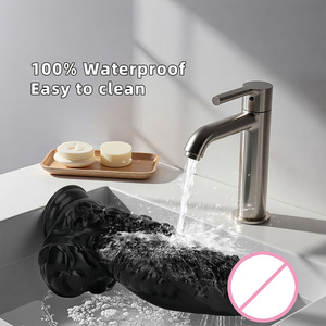 Europese Amerikaanse speciaal gevormde grote dikke realistische fallus dildo - 100% waterdicht, milieuvriendelijk, zacht & draagbaar seksspeeltje voor volwassenen - Product Image 4