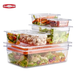 Conteneur alimentaire gastronorme GN multi-tailles de haute qualité, en plastique PC transparent/noir, équipement de cuisine pour restaurant et hôtel, Goodman FP3019 - Product Image 2