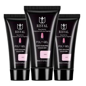 Poly Uv Gel permen karet membangun Polygels label pribadi Kutek Gel perlengkapan kuku salon jelly gel poles 30ml rendam ekstensi akrilik